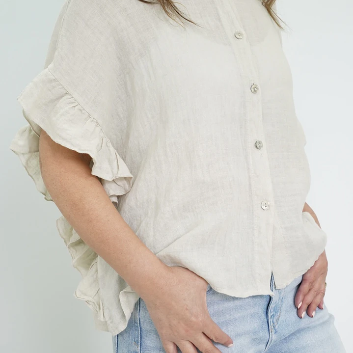Blusa Blanca Beige 2