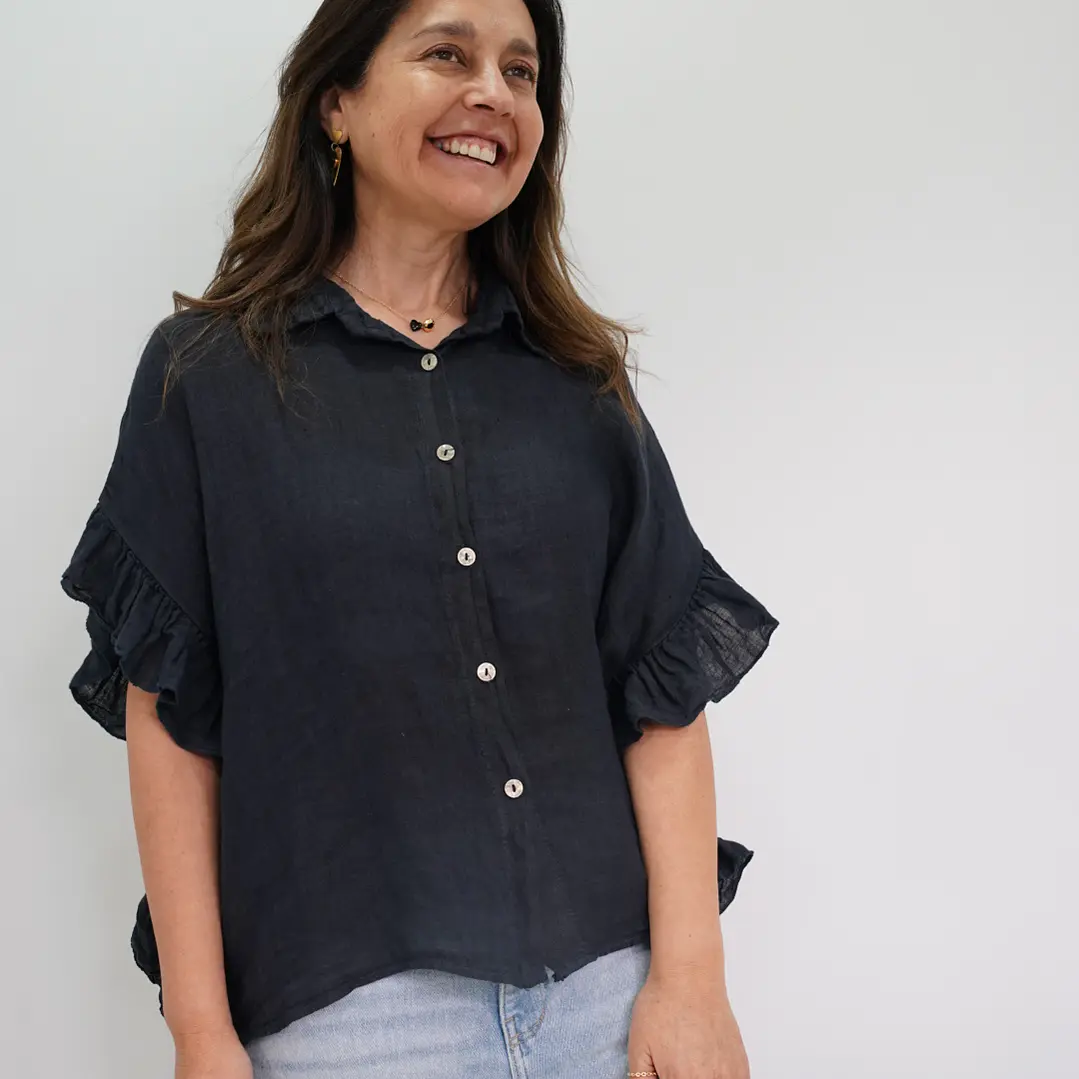 Blusa Blanca Azul 1