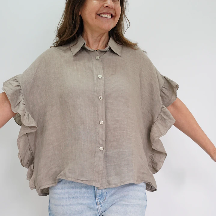 Blusa Blanca Taupe 1