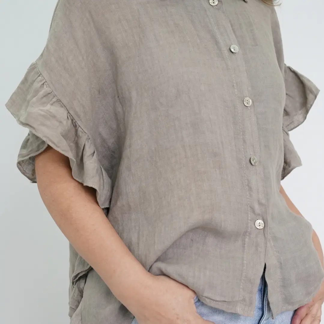 Blusa Blanca Taupe 2