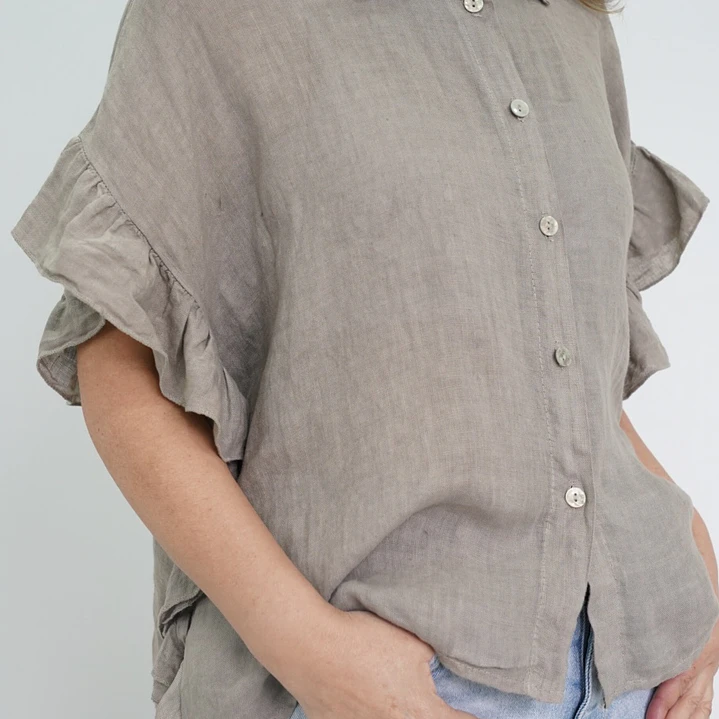 Blusa Blanca Taupe 2