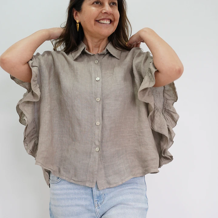 Blusa Blanca Taupe 3