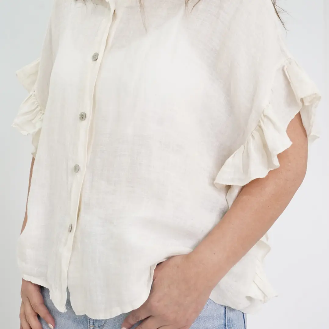 Blusa Blanca Mantequilla  2