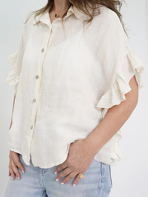 Blusa Blanca Mantequilla 