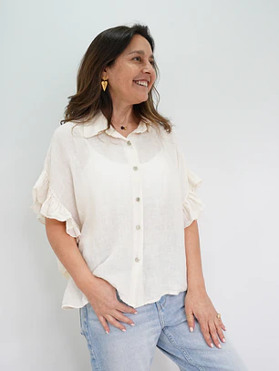 Blusa Blanca Mantequilla 