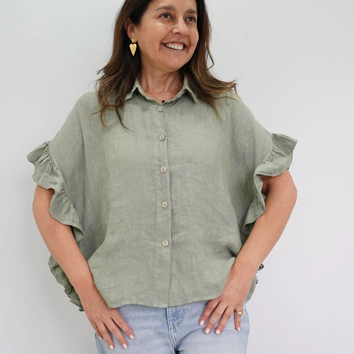 Blusa Blanca Verde 3