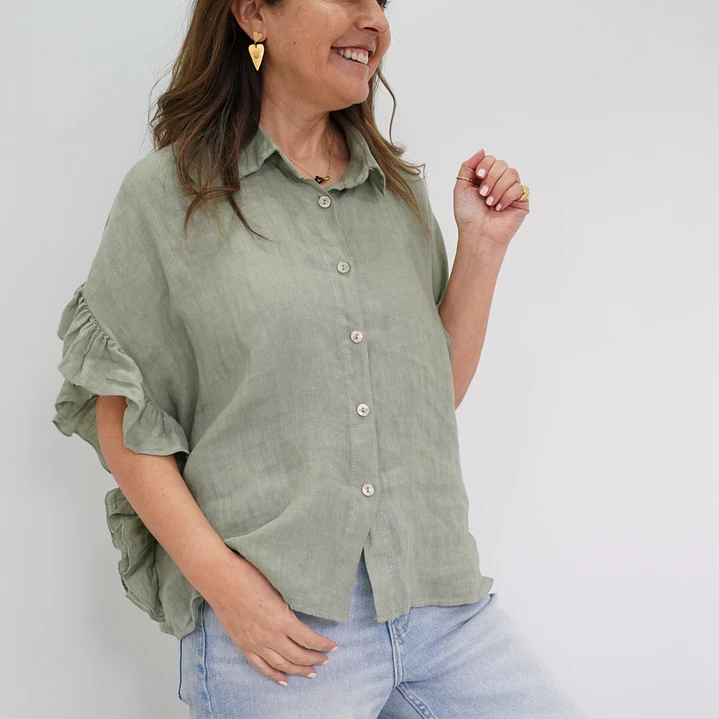Blusa Blanca Verde 1