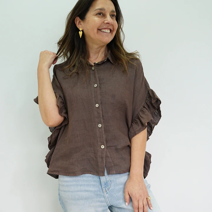 Blusa Blanca Chocolate  1
