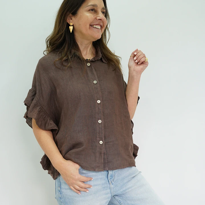Blusa Blanca Chocolate  3