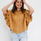 Blusa Blanca Mostaza - Miniatura 1