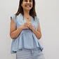 Blusa Javiera Celeste  - Miniatura 1