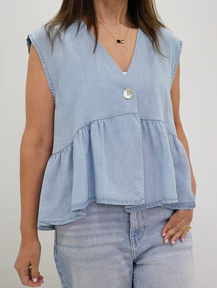Blusa Javiera Celeste 