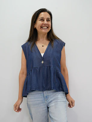 Blusa Javiera Azul