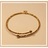 Pulsera de plata Ale dorada baño oro 18k