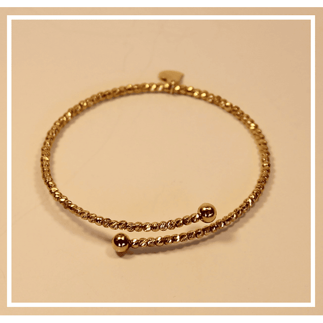 Pulsera de plata Ale dorada baño oro 18k