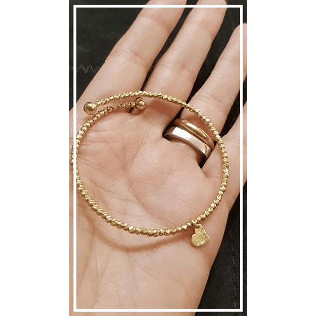 Pulsera de plata Ale dorada baño oro 18k