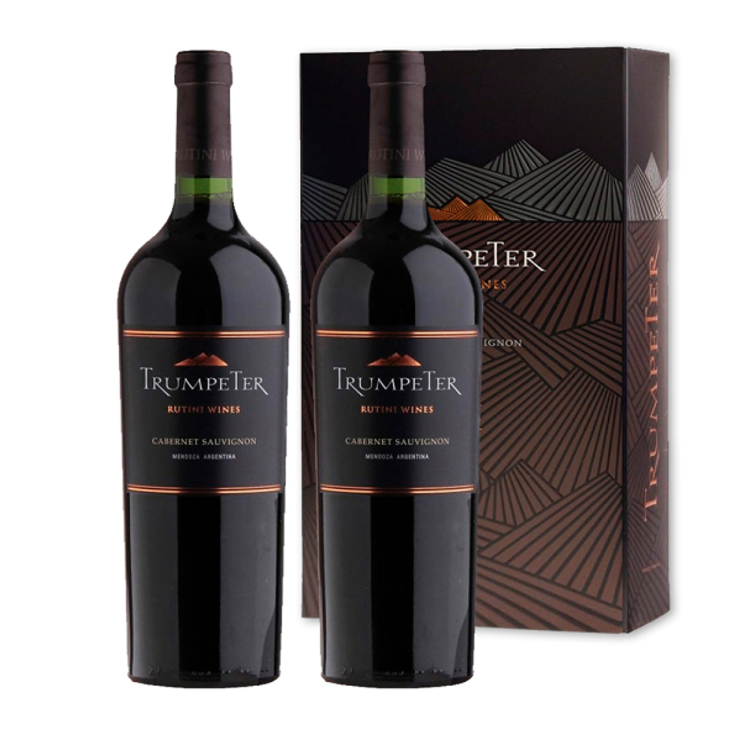 TRUMPETER CLASICO Cabernet Sauvignon ESTUCHE X2 1
