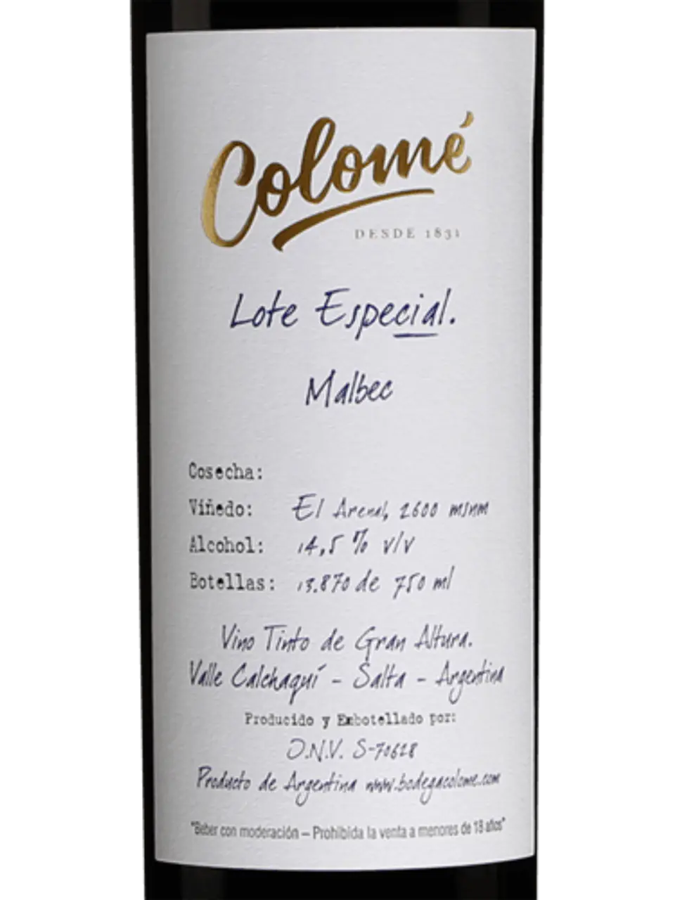 COLOME LOTE ESPECIAL MALBEC 4