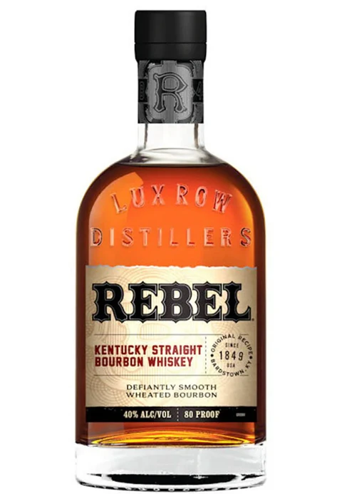 REBEL KENTUCHY STRAIGHT WHISKEY DESFIANTLY SMOOTH