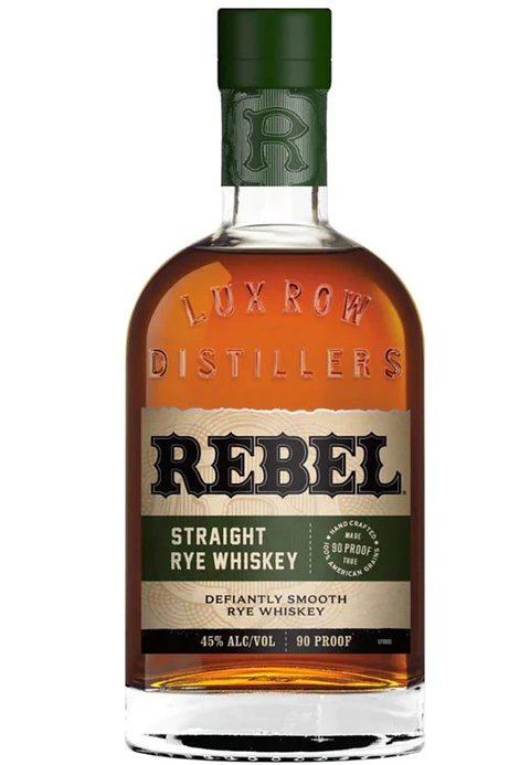 REBEL KENTUCHY STRAIGHT RYE WHISKEY