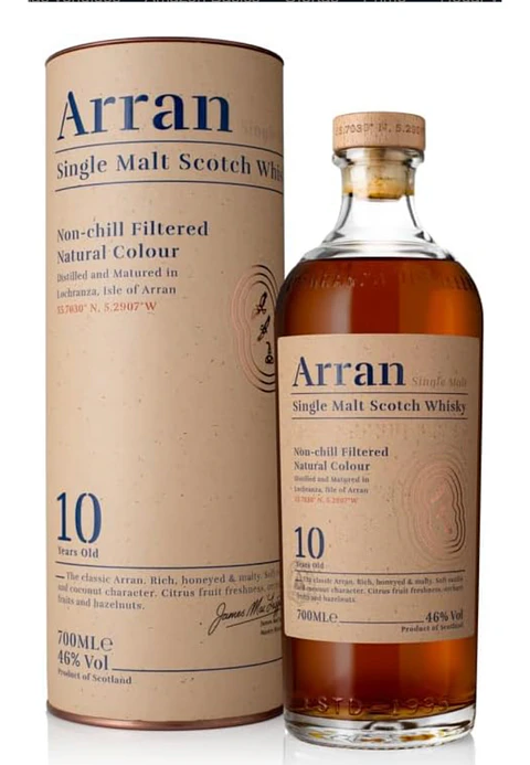 ARRAN SINGLE MALT 10 YEARS 70CL
