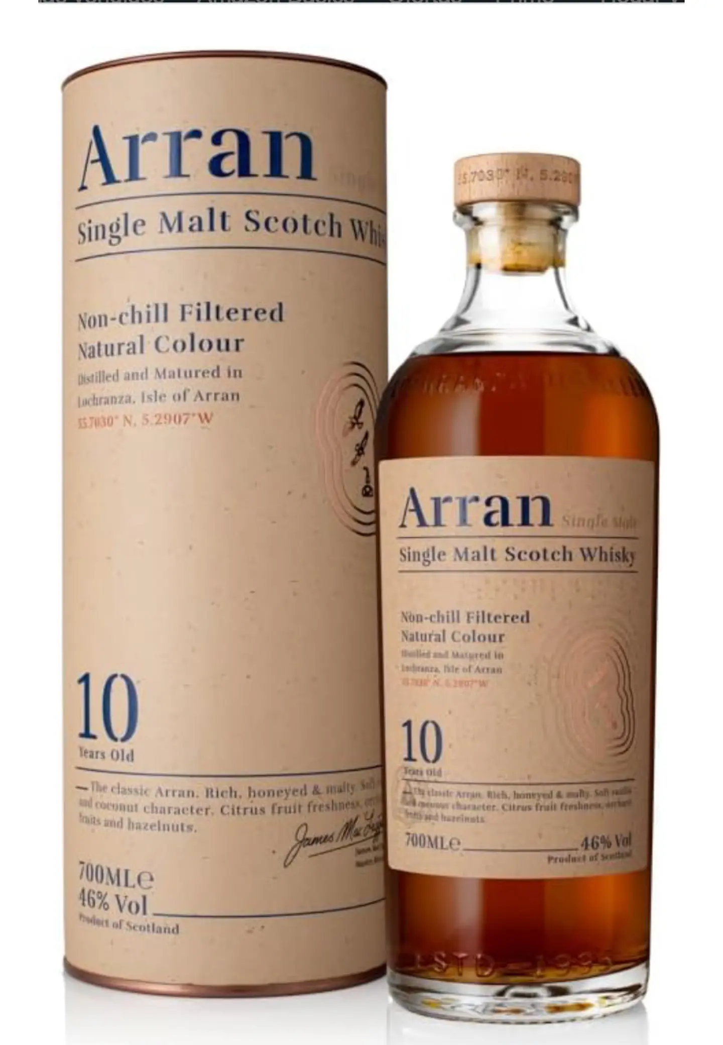 ARRAN SINGLE MALT 10 YEARS 70CL 1