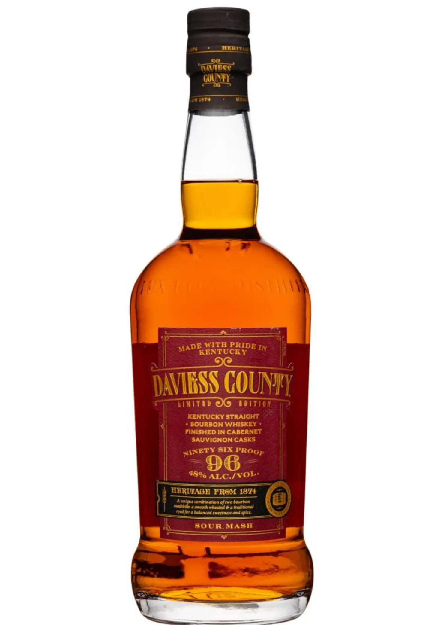 DAVIESS COUNTY STRAIGHT BOURBON CABERNET CASK 75CL 1