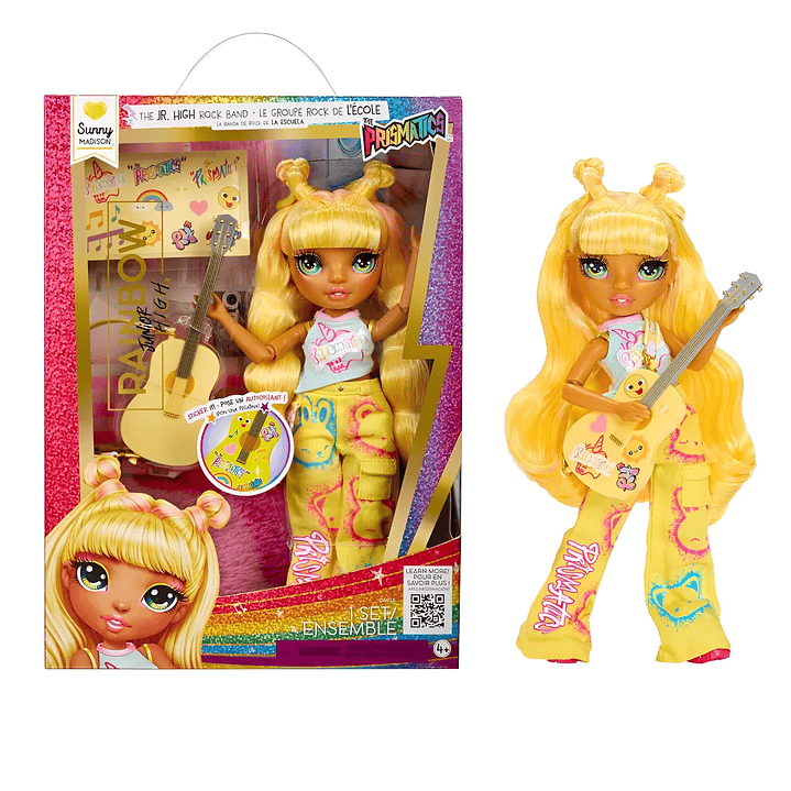Muñeca Rainbow High Jr High Rock Band Sunny Madison Original 1