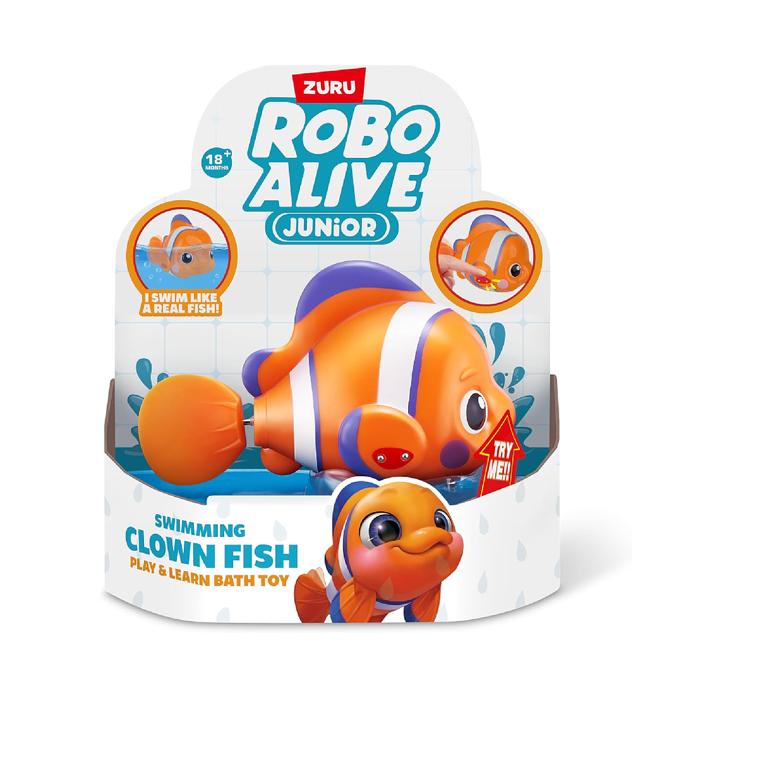 Robo Alive Junior Clown Fish - Pez Payaso Nadador Zuru 4