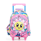 Mochila Carro Escolar Flower 14 Pulgadas Bt83 Rosa Chimola - Miniatura 1