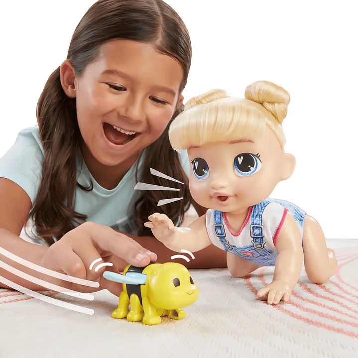 Baby Alive Muñeca Harper Hugs Juega Y Gatea Sonidos Hasbro 5