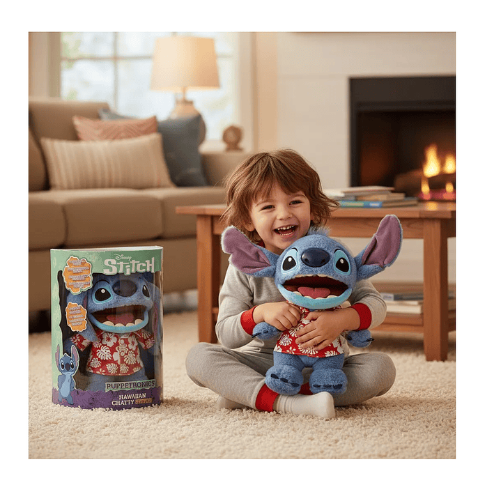 Muñeco Puppetronic Chatty Hawaiian Stitch Con Sonido Wabro 6