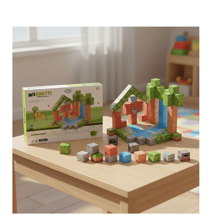 Bloques Magnéticos Cubos Steam Minecraft 119 Piezas 2960028 119 Minecraft 4