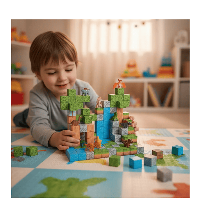 Bloques Magnéticos Cubos Steam Minecraft 139 Piezas 2960019 6