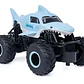 Monster Truck A Control Remoto Monster Jam Escala 1:24, Megalodon Azul Claro Spin Master 3+ - Miniatura 4