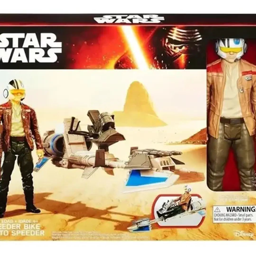 Star Wars Moto Speeder Con Poe Dameron 3