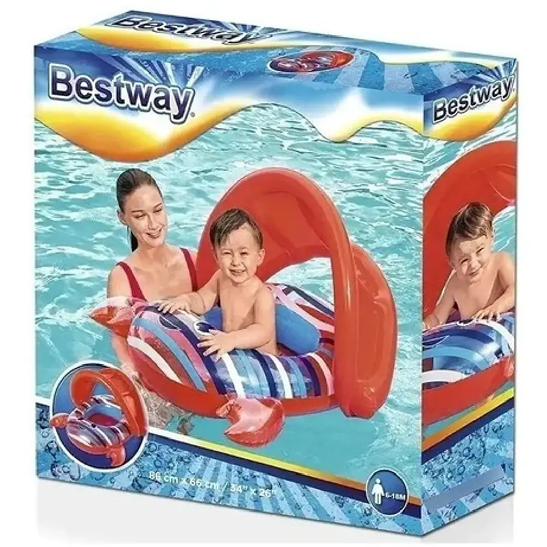 Asiento Bote Inflable Cangrejo Con Techo Bestway 34125 1