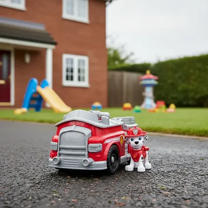 Paw Patrol Auto Mediano C/figura -marshall- Original 5