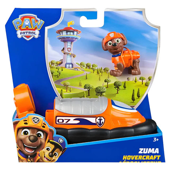 Paw Patrol Vehículo 16 Cm Con Figura - Spin Master Color Zuma 1