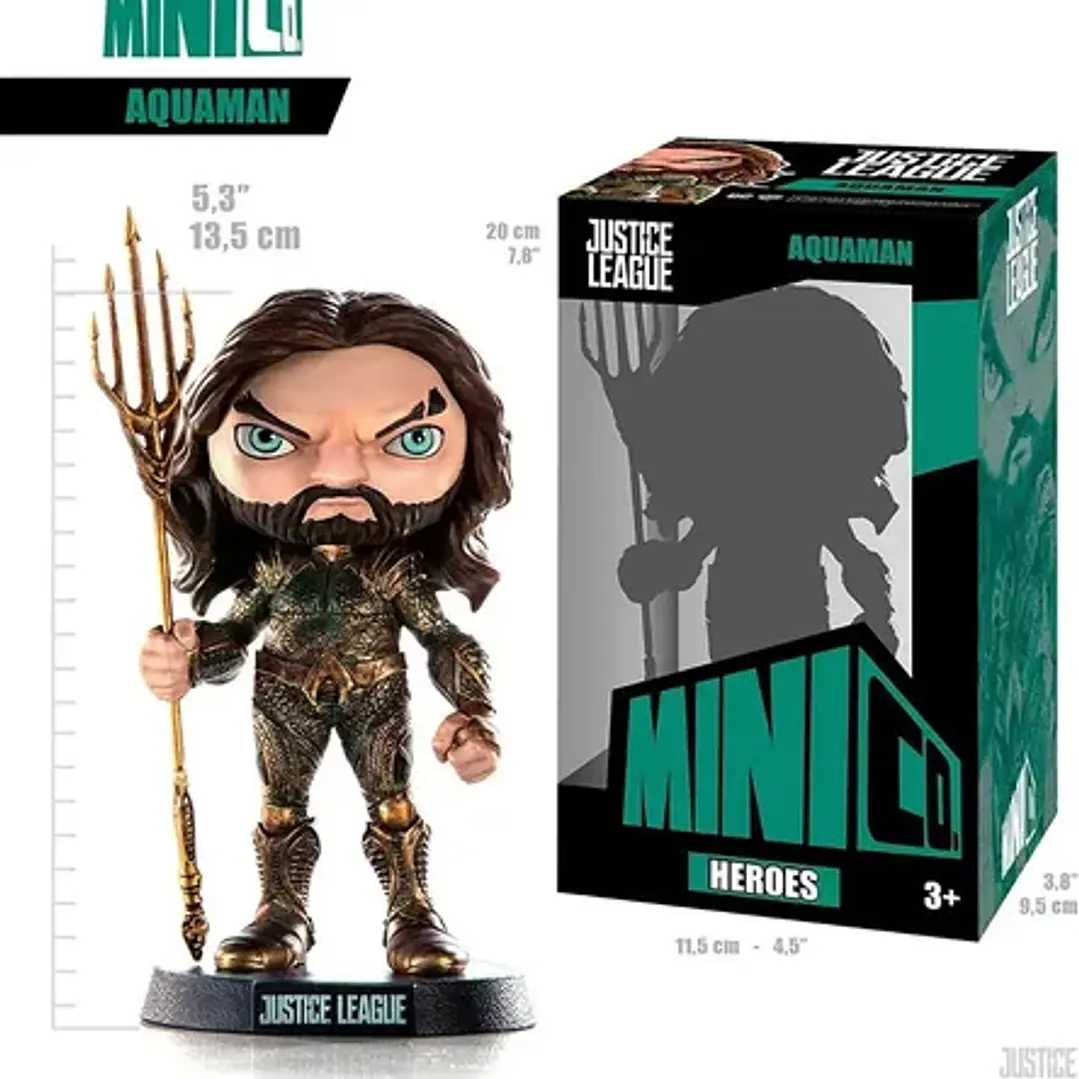 Figura  Aquaman Liga De La Justicia Minico Iron Studios 6