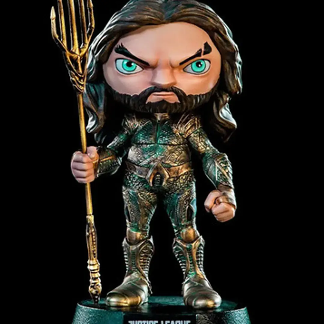 Figura  Aquaman Liga De La Justicia Minico Iron Studios 8