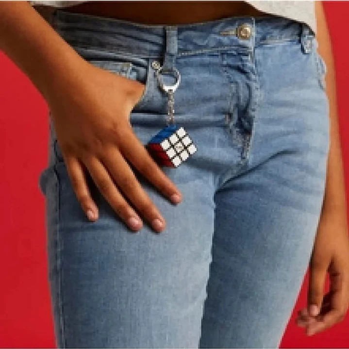 Cubo Rubik's Spin Master Llavero Cube Rubiks Habilidad Estructura Multicolor 3