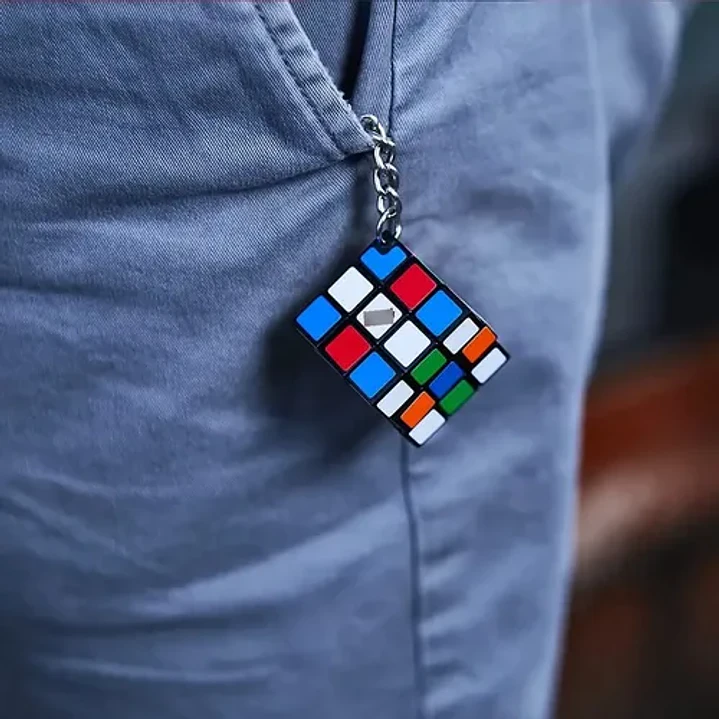 Cubo Rubik's Spin Master Llavero Cube Rubiks Habilidad Estructura Multicolor 7