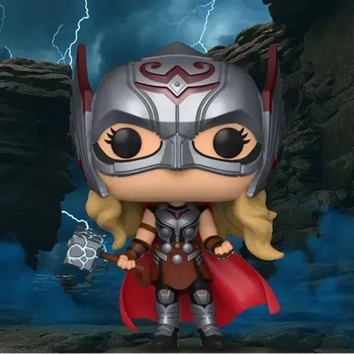 Funko Pop! Mighty Thor Jane 62422 De La Coleccion Thor Love And Thunder Figura De Accion Marvel #1041 4