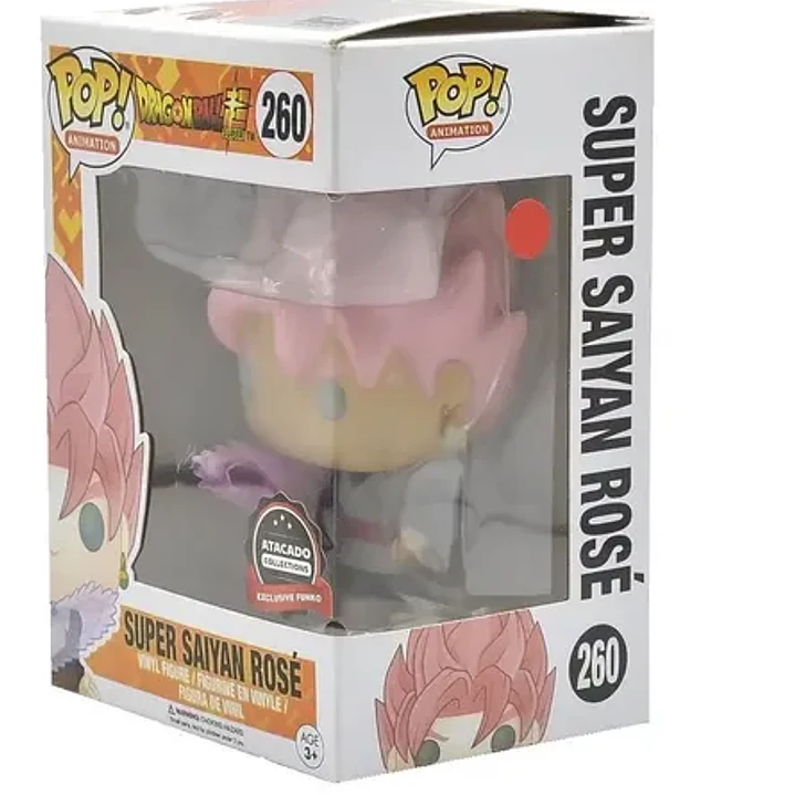  Funko Pop ! Dragon Ball Super Saiyan Rose # 260 Original 7