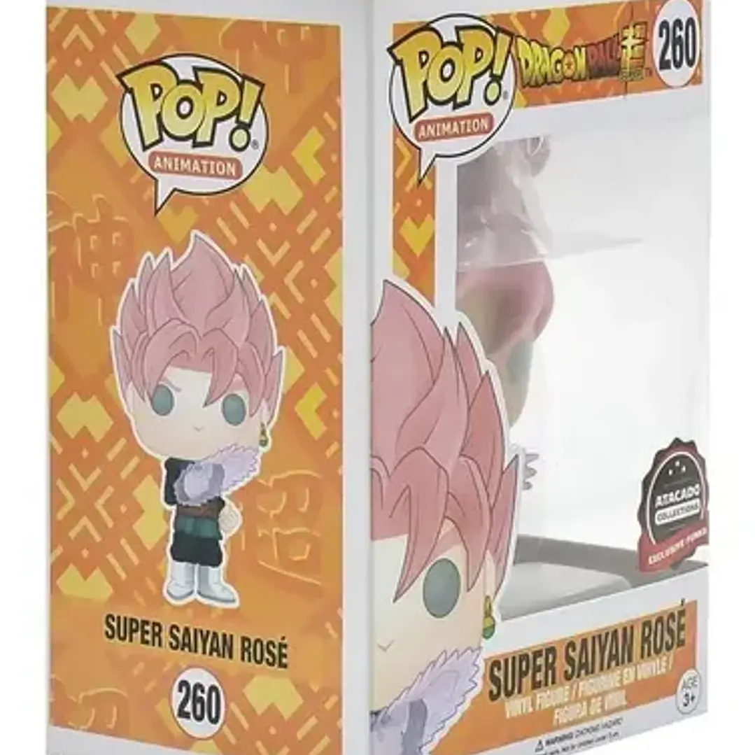  Funko Pop ! Dragon Ball Super Saiyan Rose # 260 Original 8