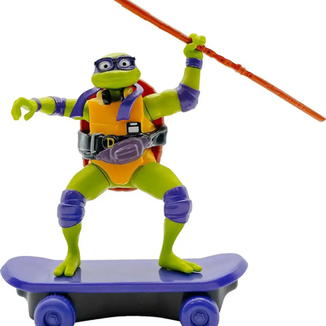 Figura Tortugas Ninja Pull Back Movimiento Mutantes Original 4