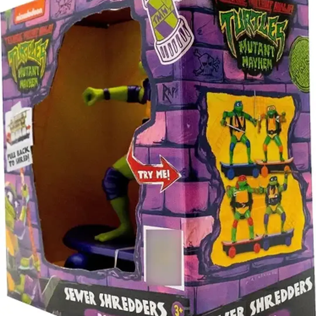 Figura Tortugas Ninja Pull Back Movimiento Mutantes Original 6