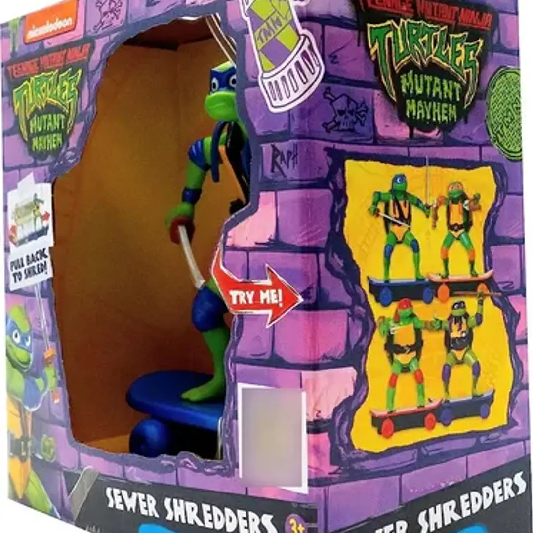 Figura Tortugas Ninja Pull Back Movimiento Mutantes Original 14