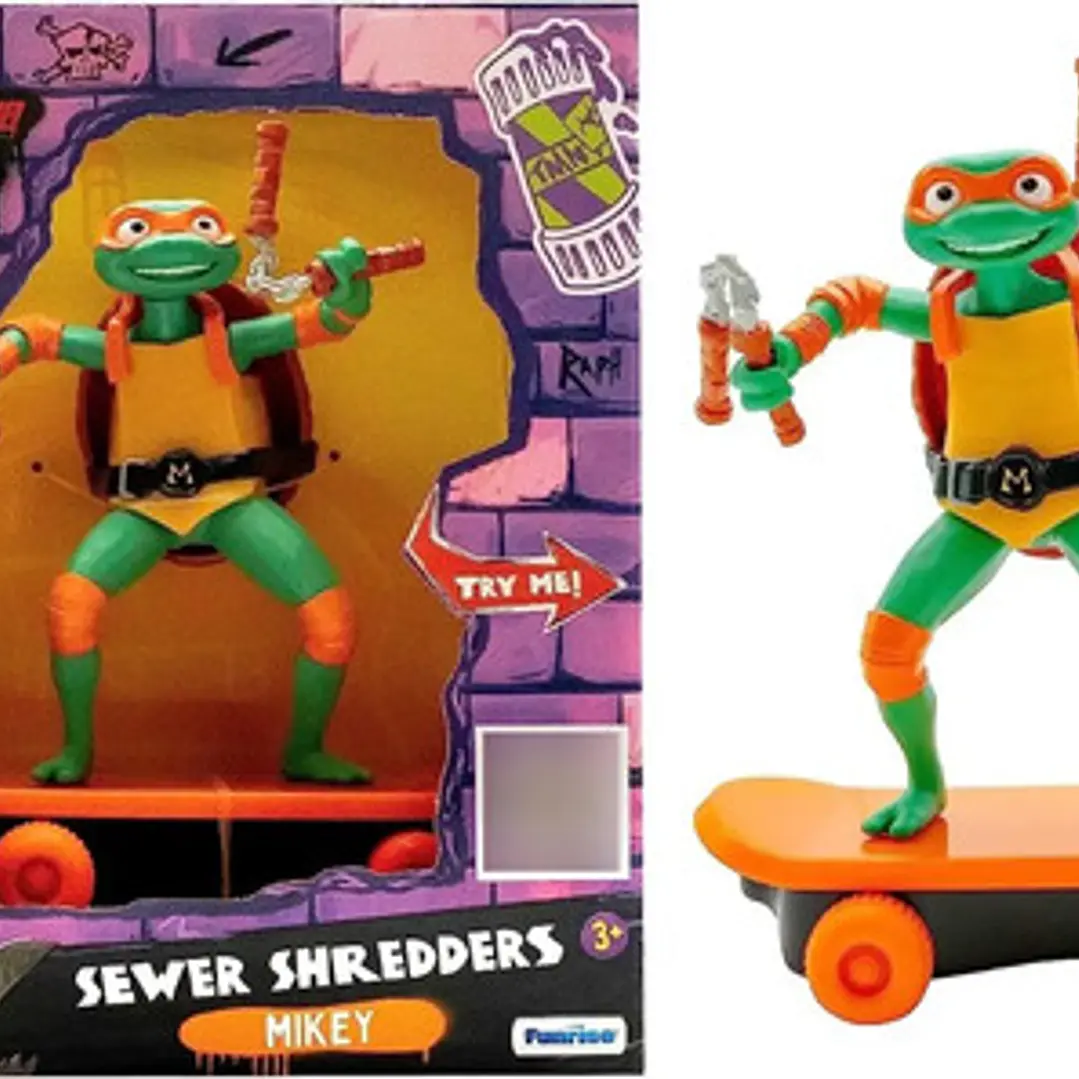 Figura Tortugas Ninja Pull Back Movimiento Mutantes Original 26